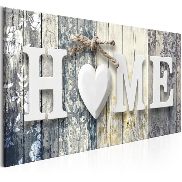 Canvas Tavla - Smell of Home Creamy Wide 100x45