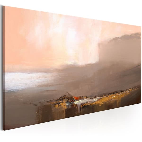 Canvas Tavla - Last Step Brown Wide 100x45