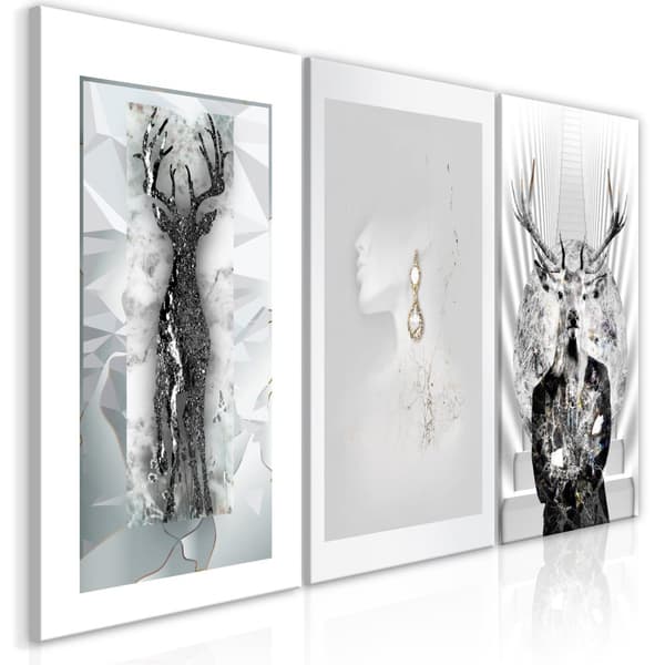 Canvas Tavla - Beauty of Nature (3 delar) 120x60