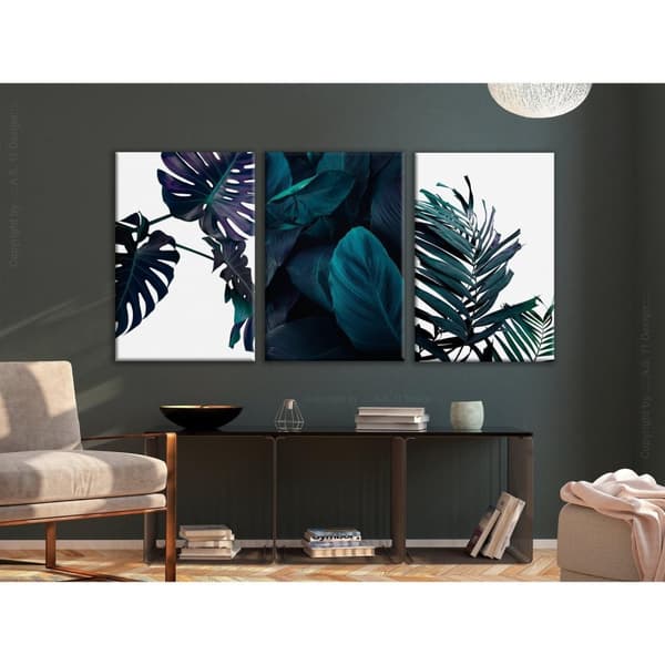 Canvas Tavla - Cold Leaves (3 delar)