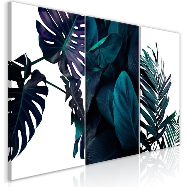 Canvas Tavla - Cold Leaves (3 delar) 120x60