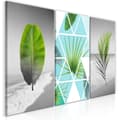 Miniatyrbild 1 av 4: Canvas Tavla - Leaves on the Beach (3 delar)