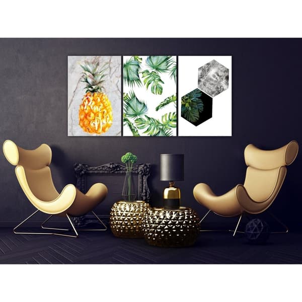 Canvas Tavla - Hot Tropics (3 delar)