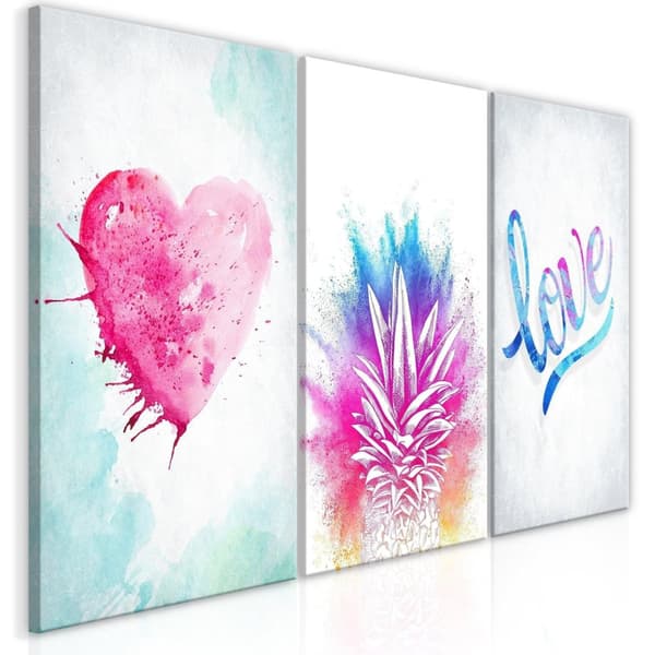 Canvas Tavla - Tropical Dust (3 delar) 120x60