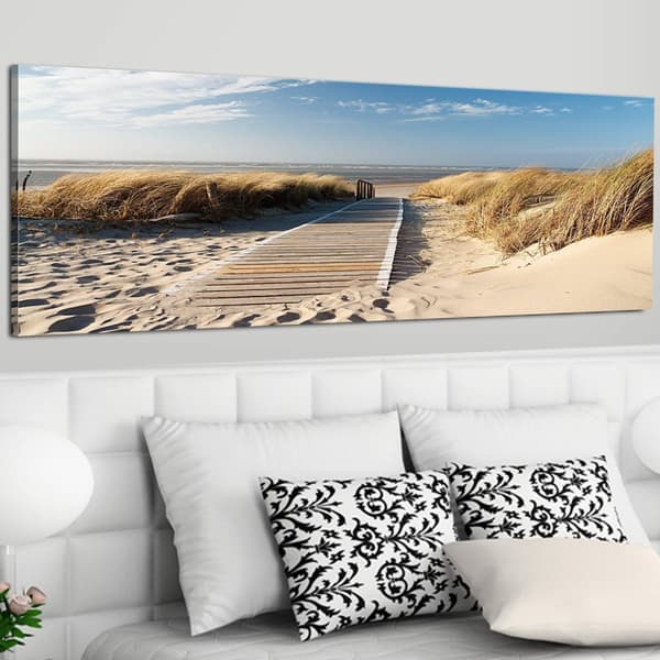 Canvas Tavla - Holiday at the Seaside Wide