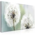 Miniatyrbild 1 av 4: Canvas Tavla - Fluffy Dandelions Green Wide