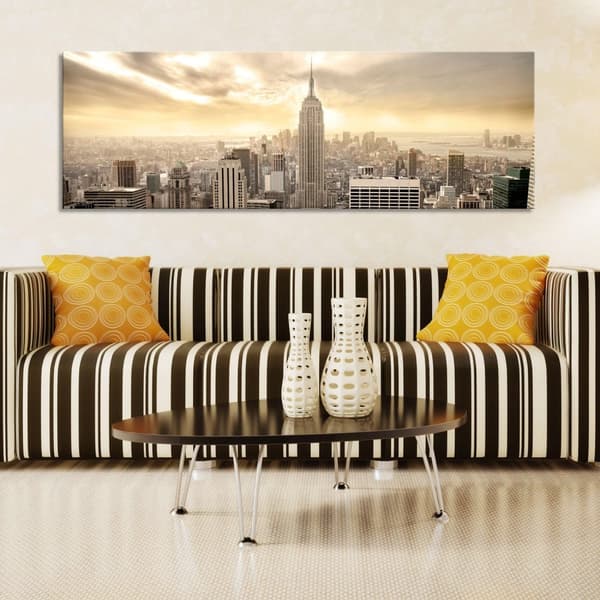 Canvas Tavla - New York City among the clouds
