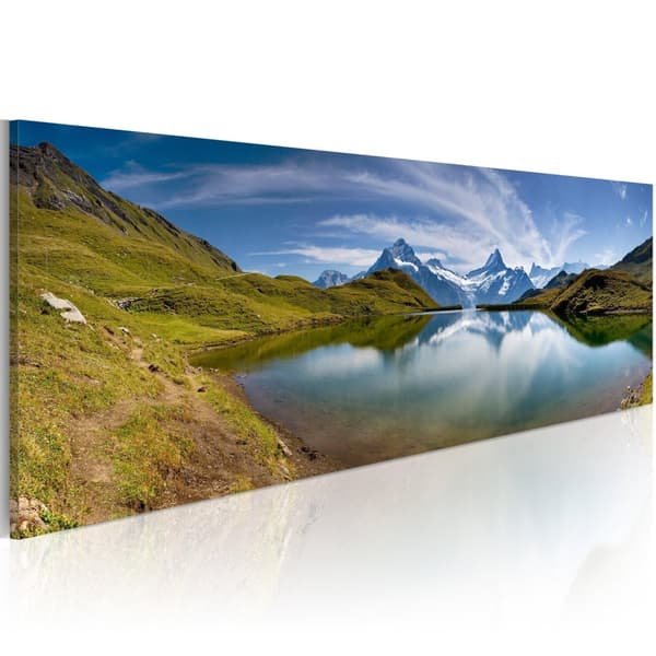 Canvas Tavla - Mountain lake