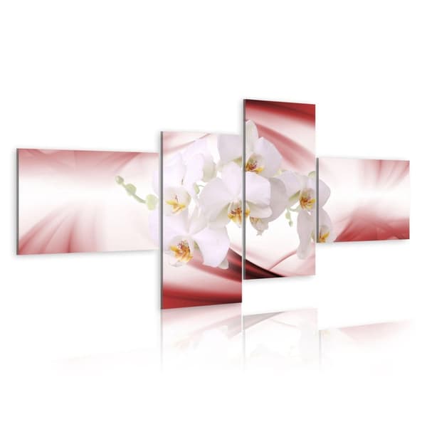 Canvas Tavla - An orchid in pink shade 100x45