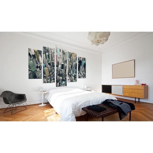 Canvas Tavla - The greyness of the day revived, NY