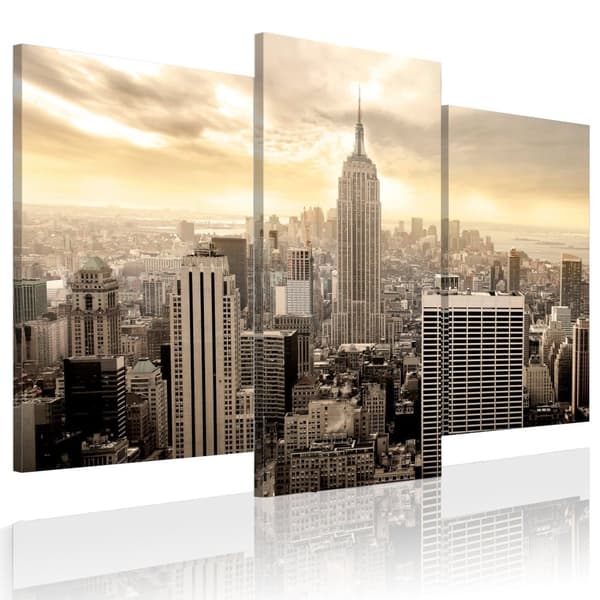 Canvas Tavla - New York at dusk