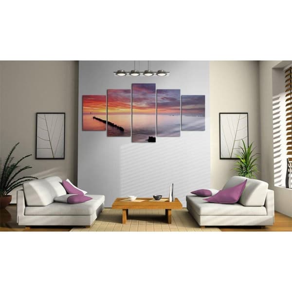 Canvas Tavla - Play of colors at the sea