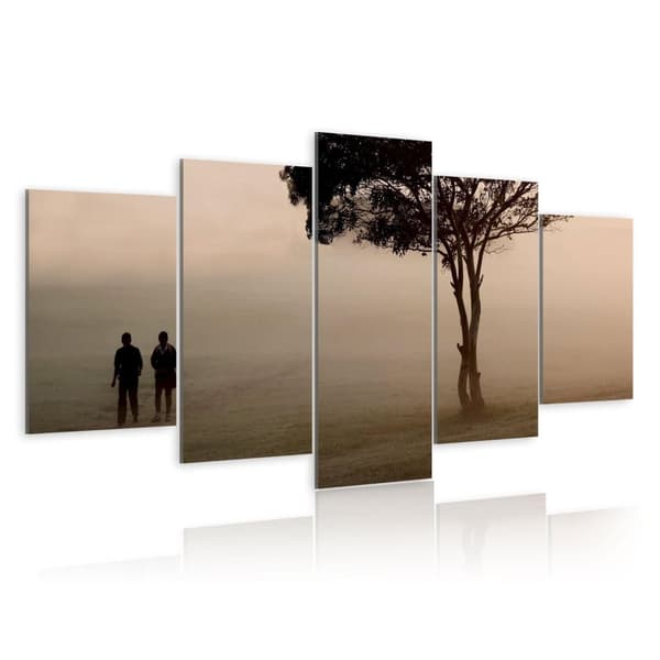 Canvas Tavla - A walk in the fogg 200x100