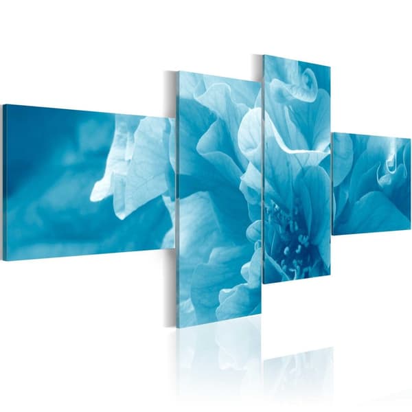 Canvas Tavla - Blue azalia flower