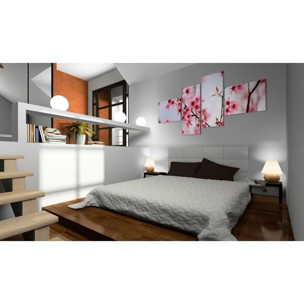Canvas Tavla - Beauty of the cherry flowers