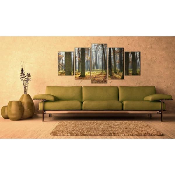 Canvas Tavla - A nice forest landscape