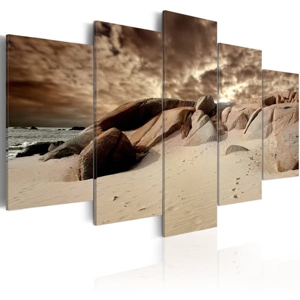 Canvas Tavla - Sandy clouds 200x100