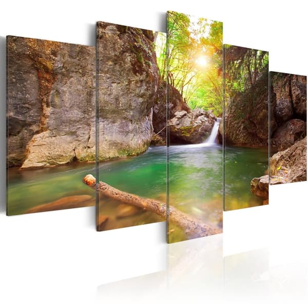 Canvas Tavla - A crystal clean lake