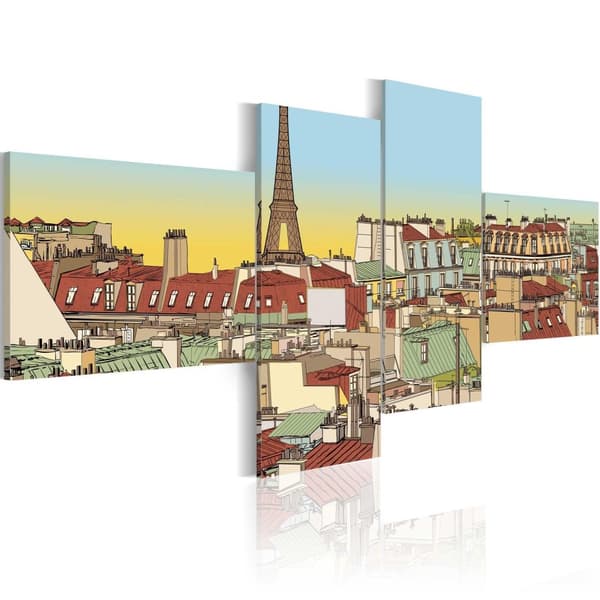 Canvas Tavla - Fabulous Paris 200x90