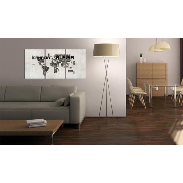 Canvas Tavla - karta - Italiensk