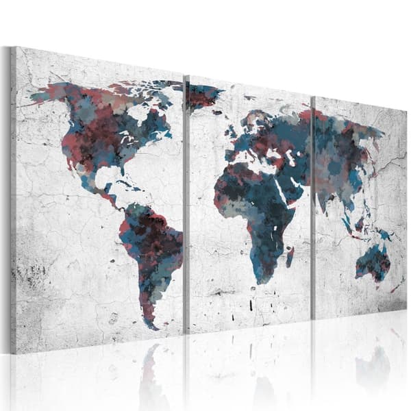 Canvas Tavla - Kontinentaldrift
