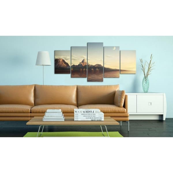 Canvas Tavla - Sunrise i bergen