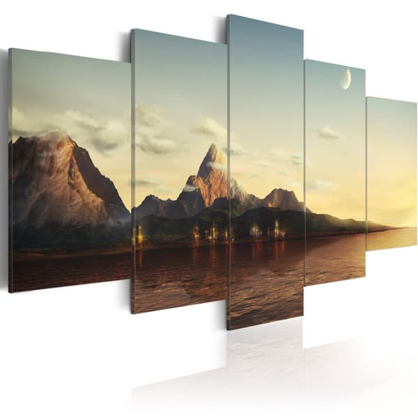 Canvas Tavla - Sunrise i bergen