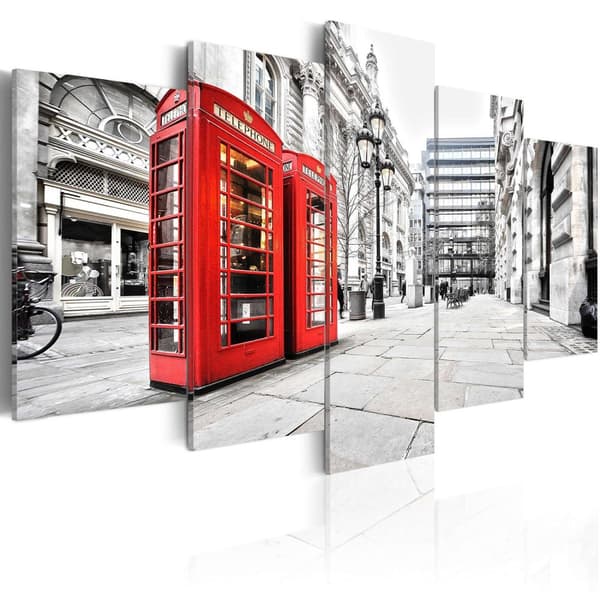 Canvas Tavla - Street of London 200x100