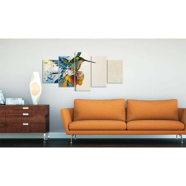 Canvas Tavla - Bird's music (5 delar)