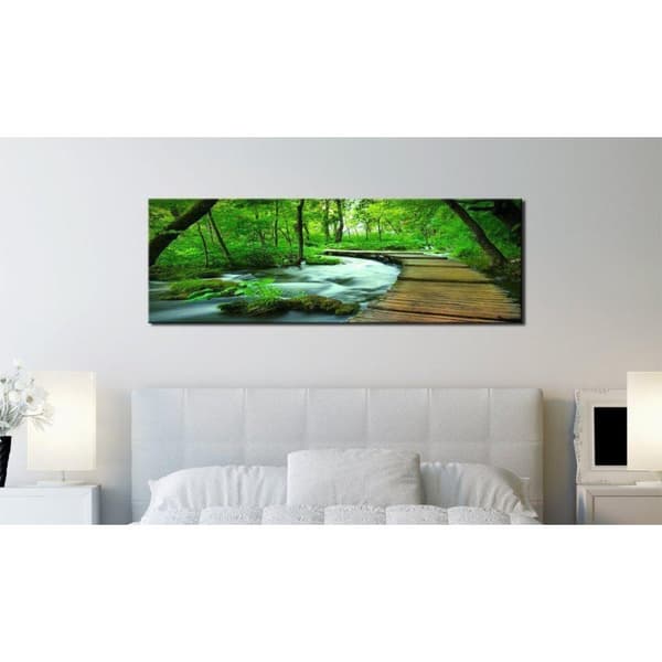 Canvas Tavla - Forest broadwalk