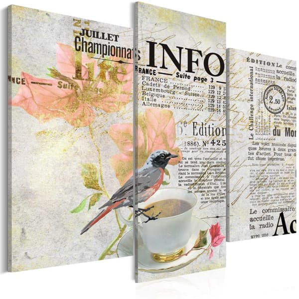 Canvas Tavla - Morning newspaper