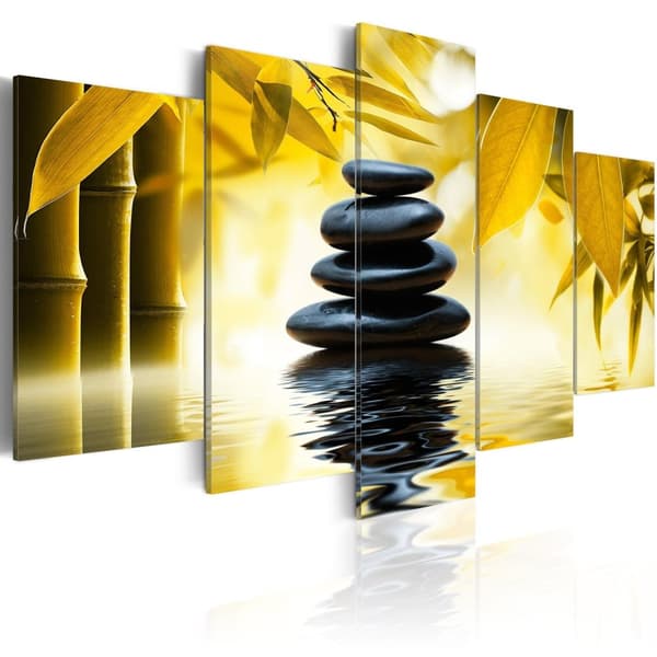 Canvas Tavla - Safflower relaxation 100x50