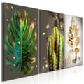 Miniatyrbild 1 av 4: Canvas Tavla - Covered in Gold (3 delar)