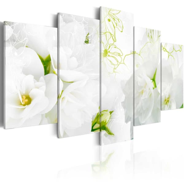 Canvas Tavla - Natural white 100x50