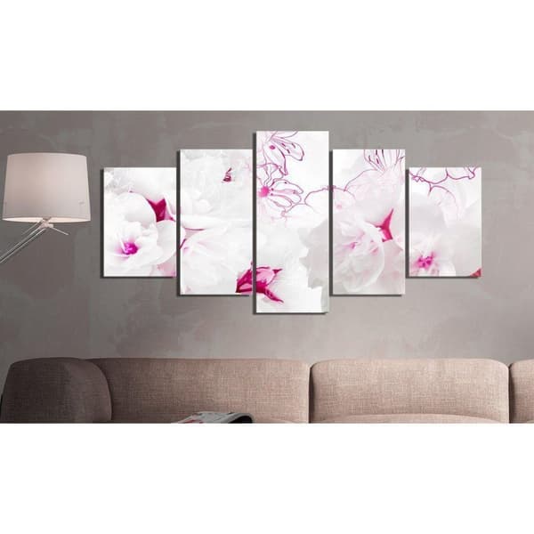 Canvas Tavla - Pink gossamer