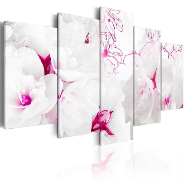 Canvas Tavla - Pink gossamer 200x100