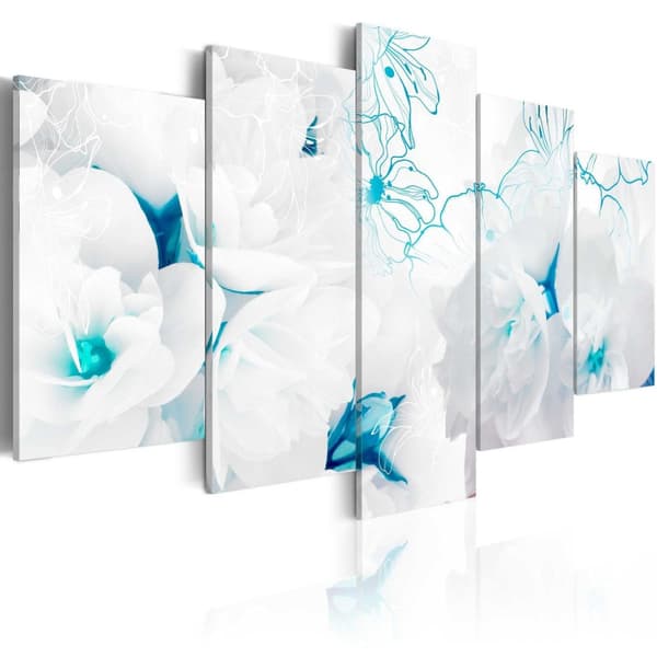 Canvas Tavla - Turquoise threads