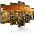 Miniatyrbild 1 av 4: Canvas Tavla - New York: amber