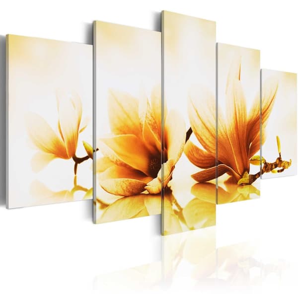Canvas Tavla - Amber magnolias