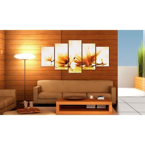 Canvas Tavla - Amber magnolias