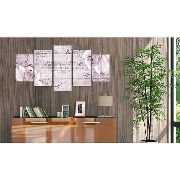 Canvas Tavla - Flushed lilies