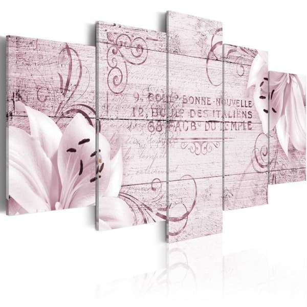 Canvas Tavla - Flushed lilies 100x50