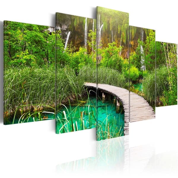 Canvas Tavla - Emerald Trail 100x50