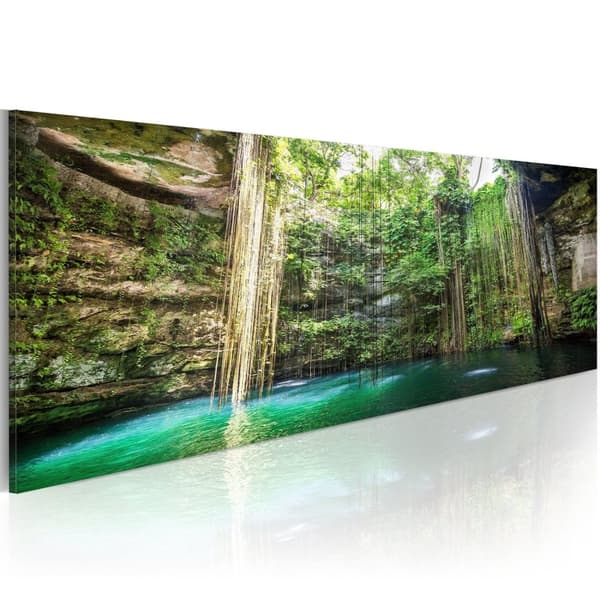 Canvas Tavla - Hidden Treasure of the Nature 120x40
