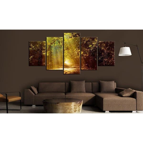 Canvas Tavla - Forest in the Sunlight