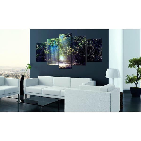 Canvas Tavla - Sunny Forest Path
