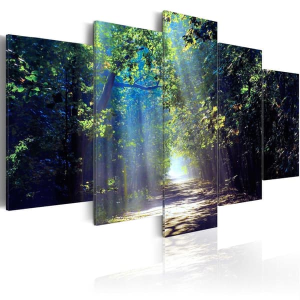 Canvas Tavla - Sunny Forest Path