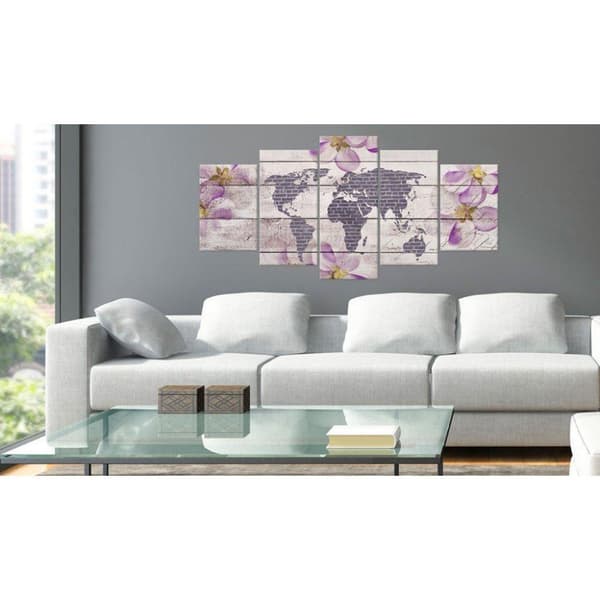 Canvas Tavla - Romantic World Map