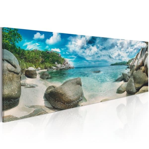 Canvas Tavla - Turquoise Paradise 135x45