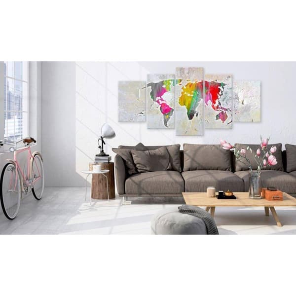 Canvas Tavla - Illustration of the World